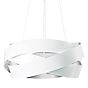 Marchetti Pura Suspension LED blanc/feuille dargent - ø120 cm